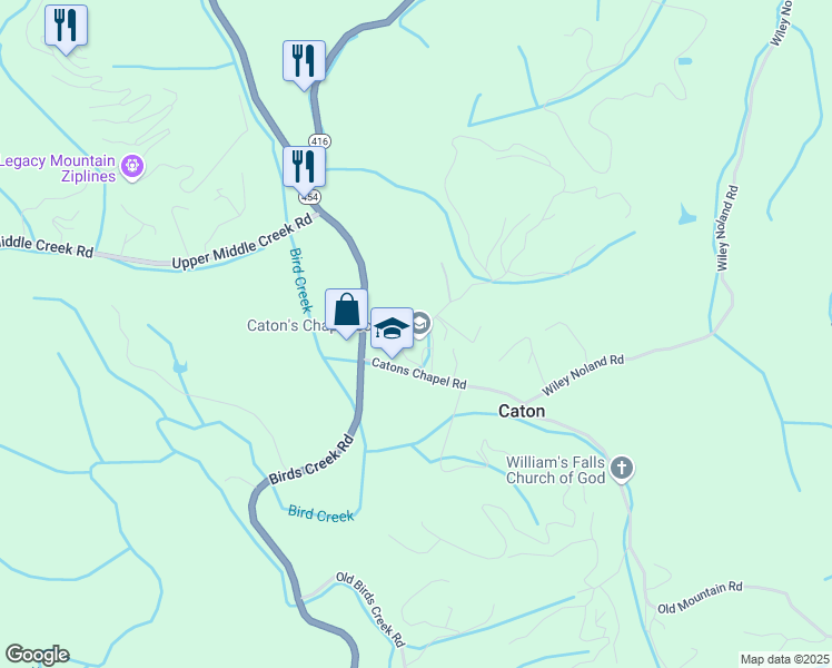 map of restaurants, bars, coffee shops, grocery stores, and more near 3135 Catons Chapel Road in Sevierville