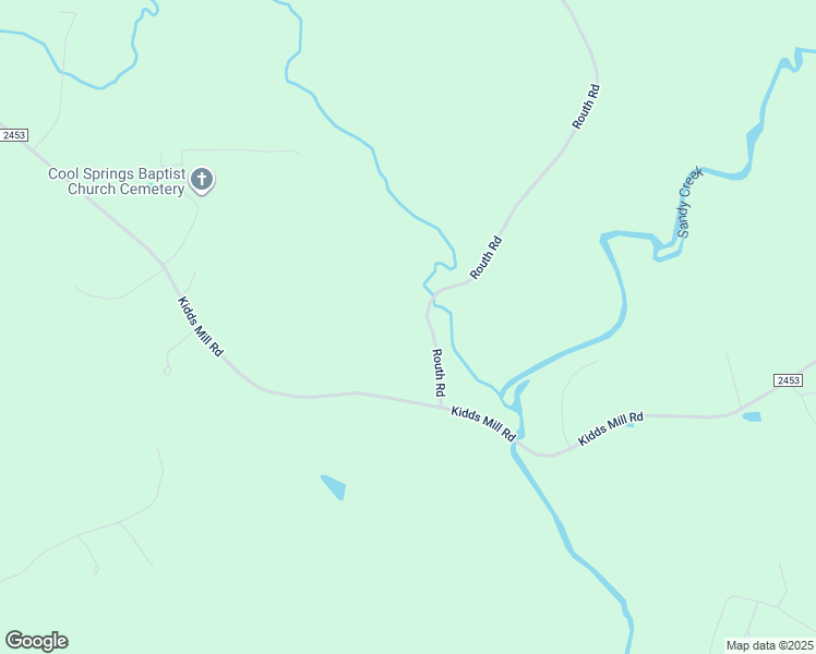 map of restaurants, bars, coffee shops, grocery stores, and more near 2469 Routh Road in Franklinville