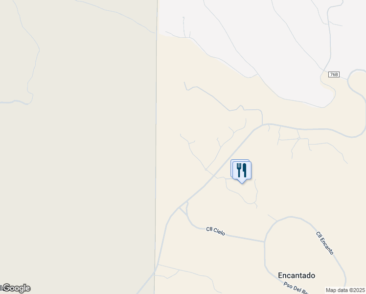 map of restaurants, bars, coffee shops, grocery stores, and more near 211 Pueblo De Cielo in Santa Fe