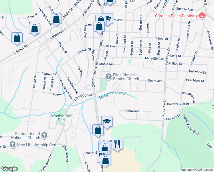 map of restaurants, bars, coffee shops, grocery stores, and more near 910 Dixie Street in Lexington