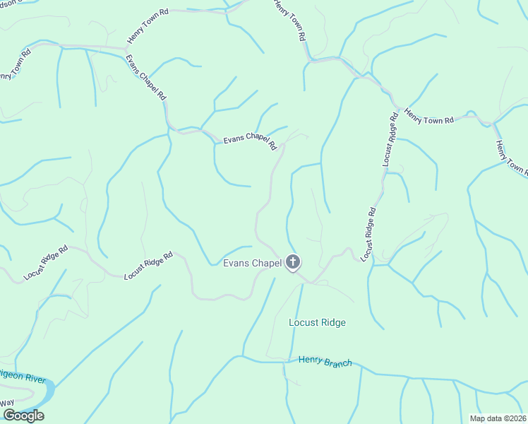 map of restaurants, bars, coffee shops, grocery stores, and more near 4170 Evans Chapel Road in Sevierville