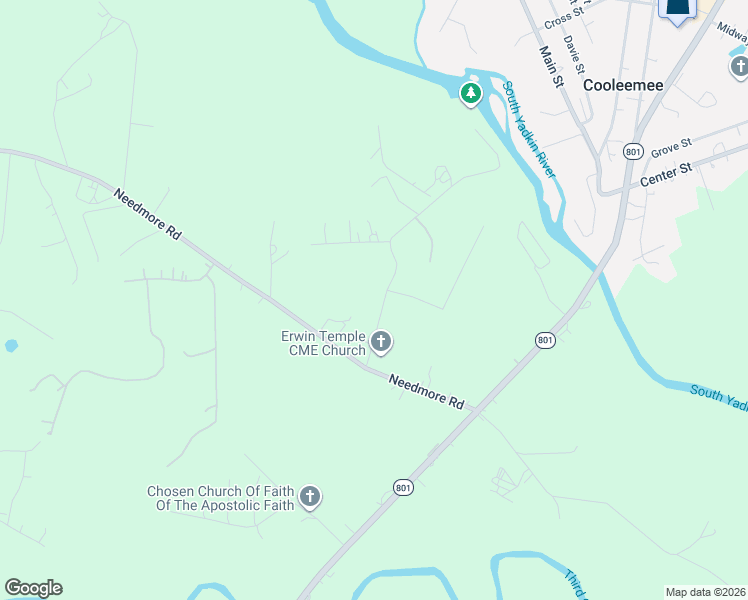 map of restaurants, bars, coffee shops, grocery stores, and more near 575 Erwin Temple Church Road in Woodleaf