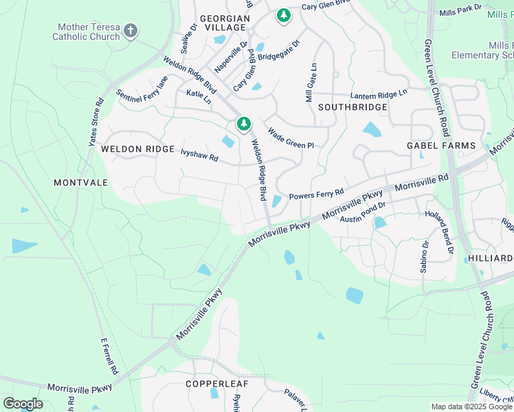 map of restaurants, bars, coffee shops, grocery stores, and more near 808 Uprock Drive in Cary