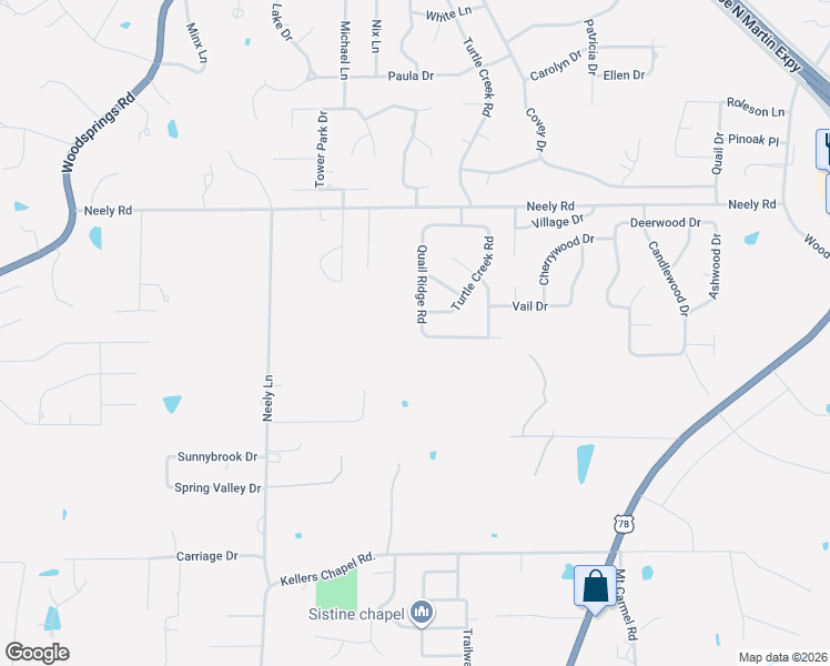 map of restaurants, bars, coffee shops, grocery stores, and more near 3401 Quail Ridge Road in Jonesboro