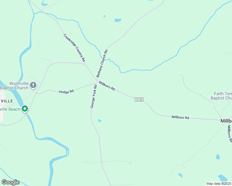 map of restaurants, bars, coffee shops, grocery stores, and more near 2098 Millboro Road in Franklinville