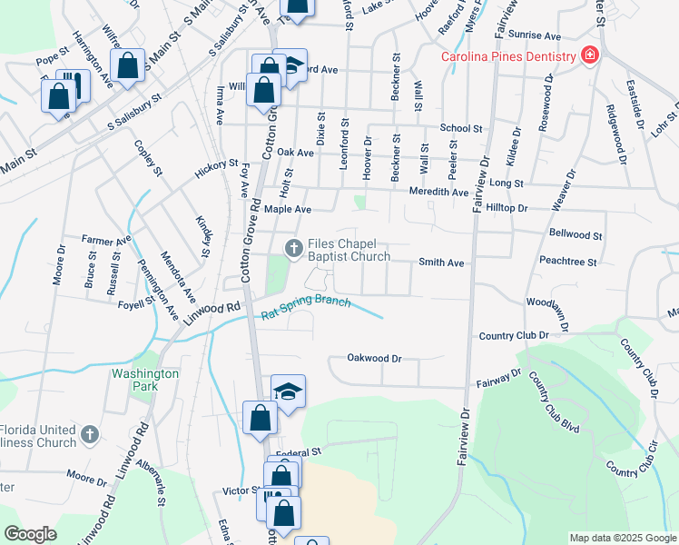 map of restaurants, bars, coffee shops, grocery stores, and more near 301 Smith Avenue in Lexington