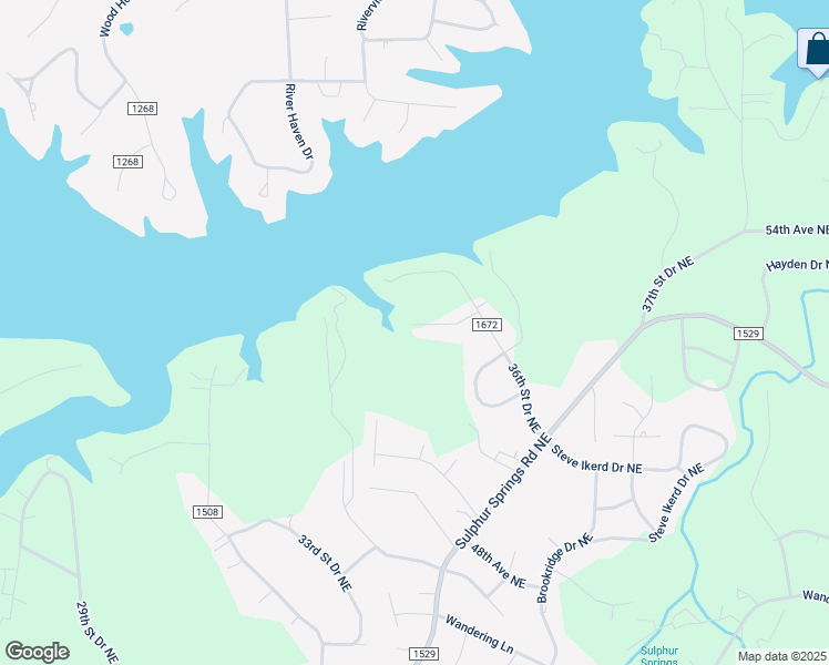 map of restaurants, bars, coffee shops, grocery stores, and more near 5147 36th Street Drive Northeast in Hickory