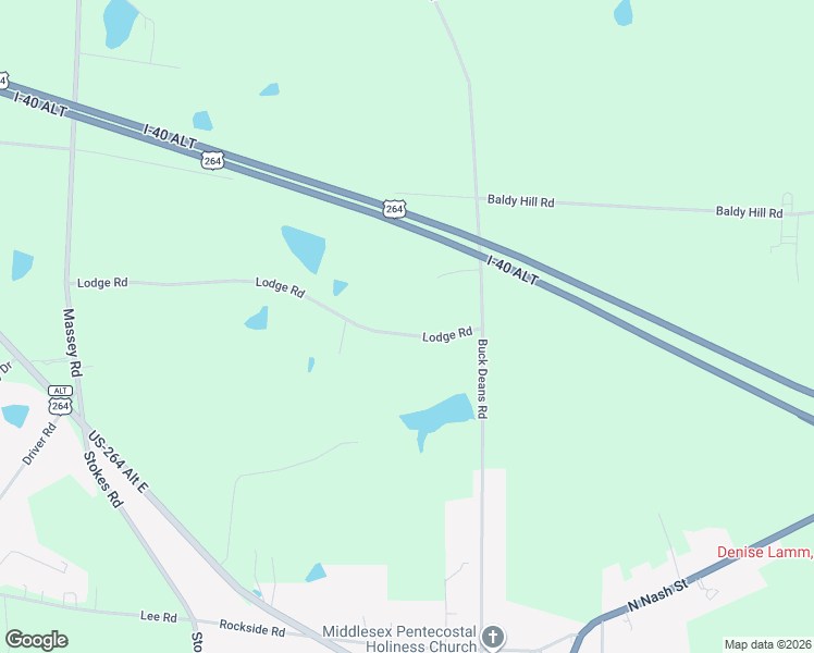 map of restaurants, bars, coffee shops, grocery stores, and more near 11558 Lodge Road in Middlesex