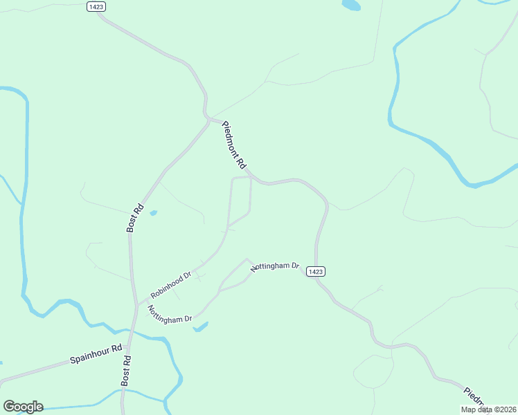 map of restaurants, bars, coffee shops, grocery stores, and more near 1819 Little John Road in Morganton