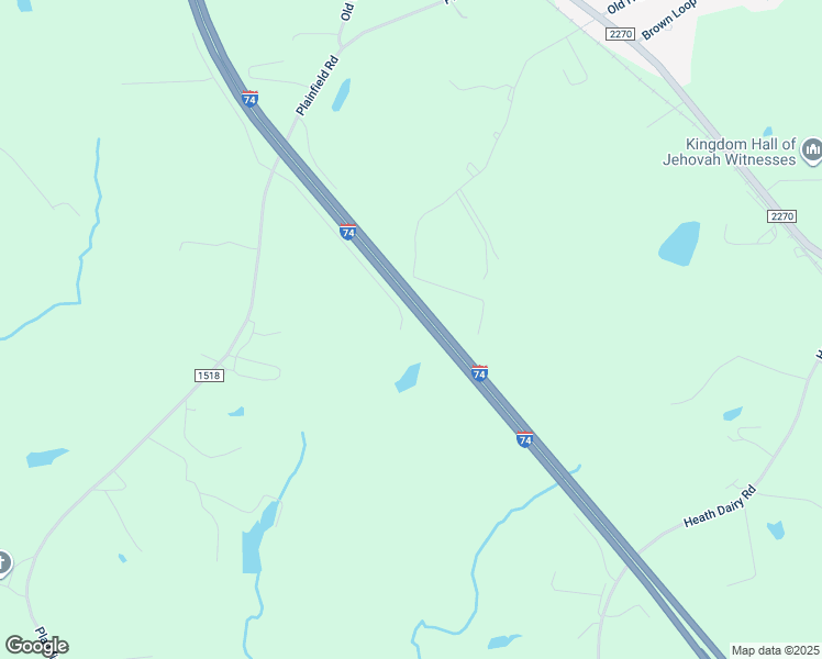 map of restaurants, bars, coffee shops, grocery stores, and more near Cooper Farm Road in Randolph County