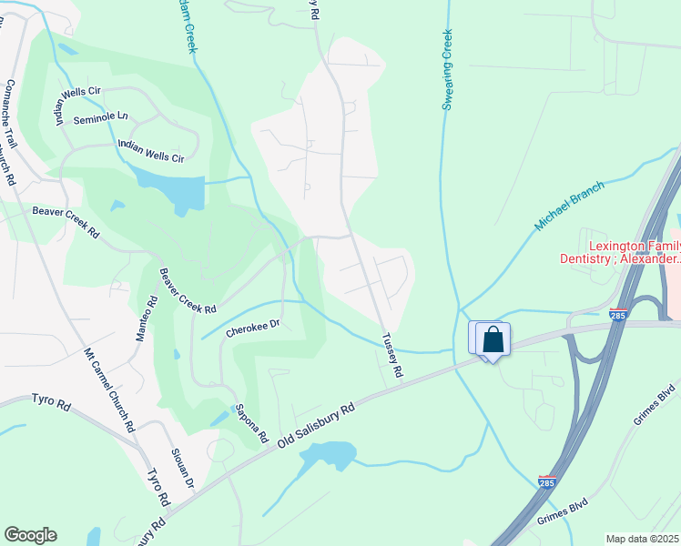 map of restaurants, bars, coffee shops, grocery stores, and more near 479 Tussey Road in Lexington