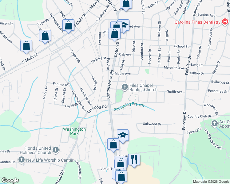 map of restaurants, bars, coffee shops, grocery stores, and more near 701 Smith Avenue in Lexington