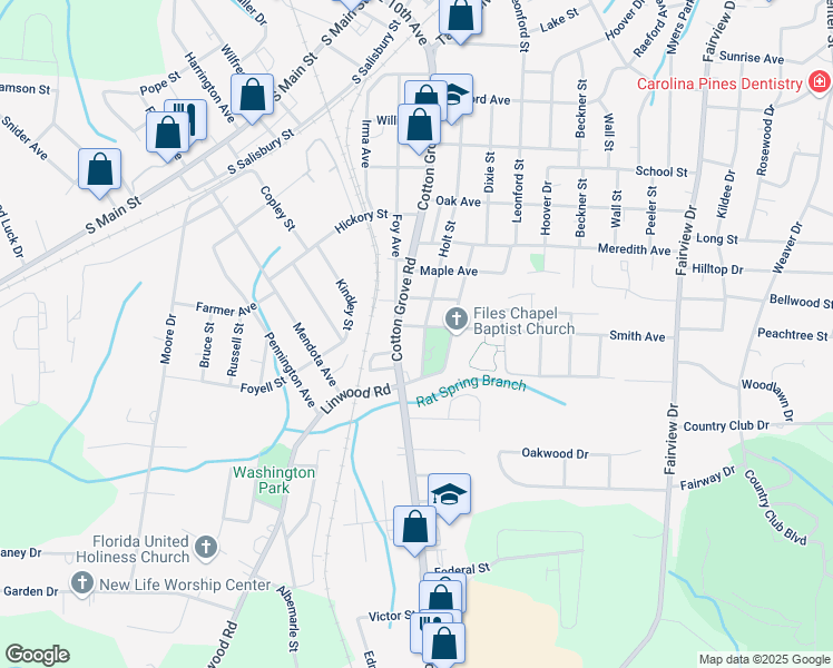 map of restaurants, bars, coffee shops, grocery stores, and more near 703 Smith Avenue in Lexington