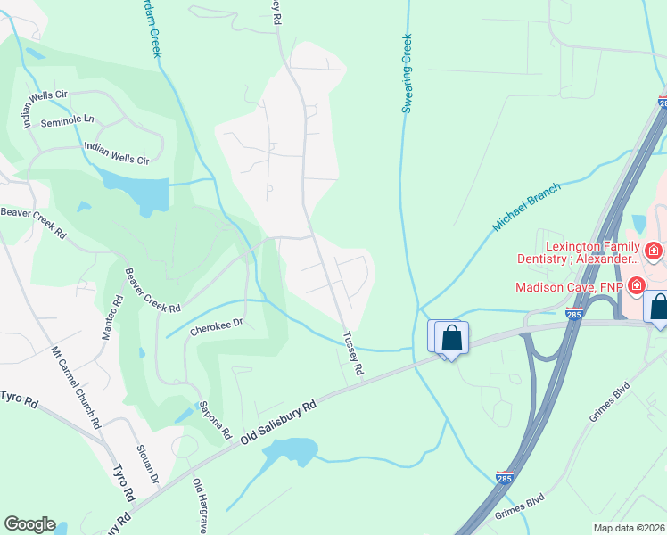 map of restaurants, bars, coffee shops, grocery stores, and more near 200 Hadley Drive in Lexington