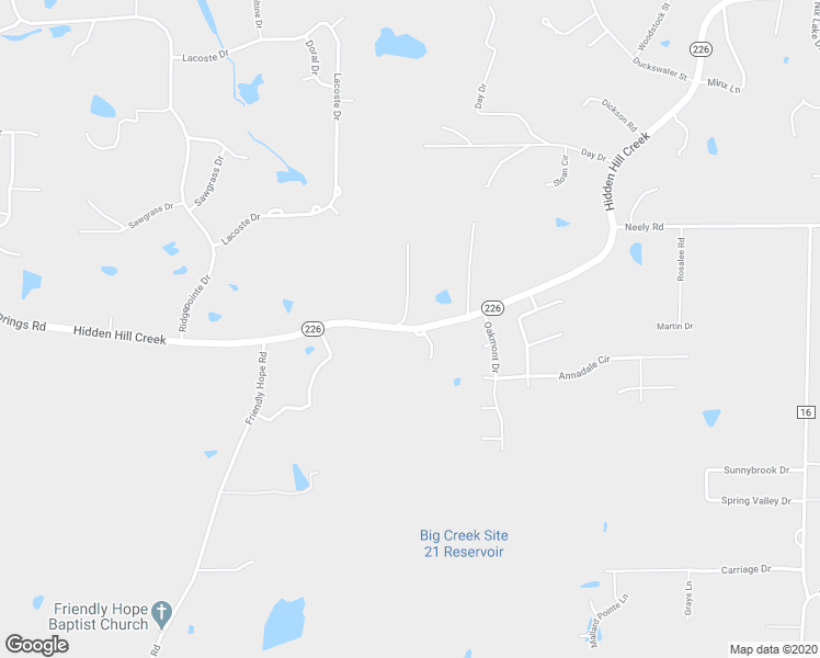 map of restaurants, bars, coffee shops, grocery stores, and more near 3288 Hidden Hill Creek in Jonesboro