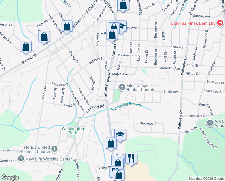 map of restaurants, bars, coffee shops, grocery stores, and more near 701 Smith Avenue in Lexington