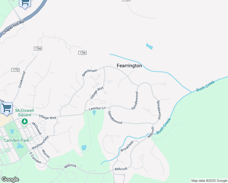 map of restaurants, bars, coffee shops, grocery stores, and more near 289 Stone Gate Dr in Pittsboro