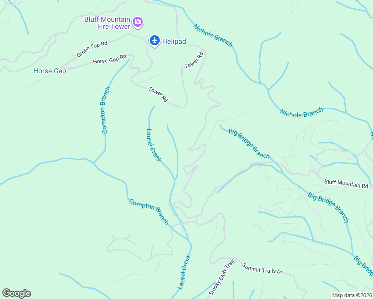 map of restaurants, bars, coffee shops, grocery stores, and more near 2305 Bluff Mountain Road in Sevierville