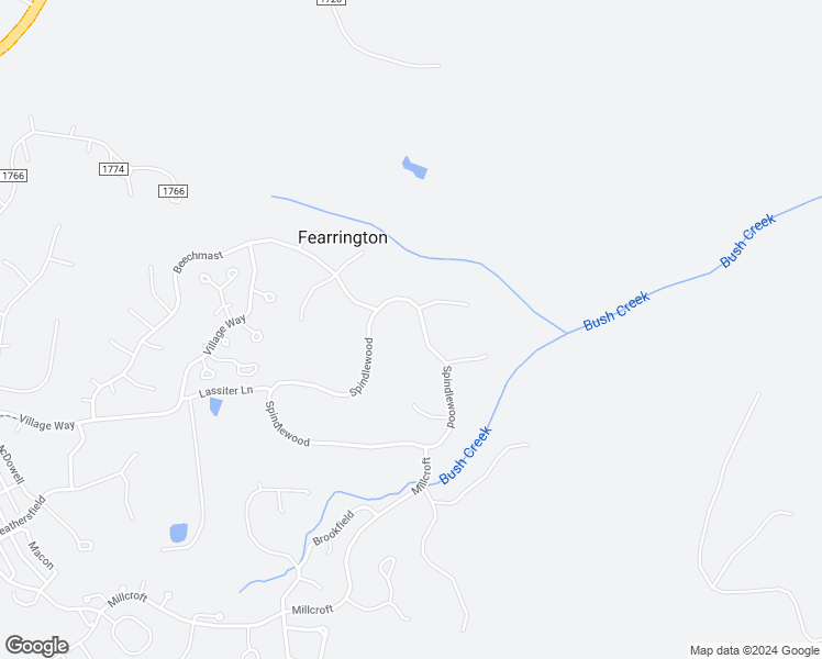 map of restaurants, bars, coffee shops, grocery stores, and more near 627 Spindlewood in Pittsboro