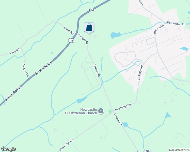 map of restaurants, bars, coffee shops, grocery stores, and more near 217 Daisy Circle in Maryville