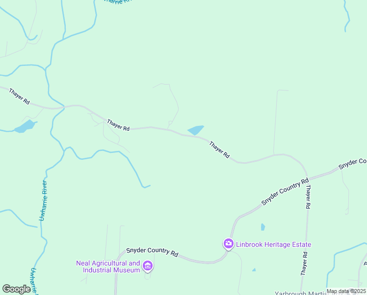 map of restaurants, bars, coffee shops, grocery stores, and more near 2989 Thayer Road in Trinity