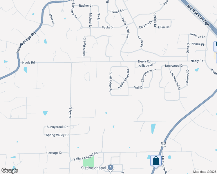 map of restaurants, bars, coffee shops, grocery stores, and more near 3311 Quail Ridge Road in Jonesboro