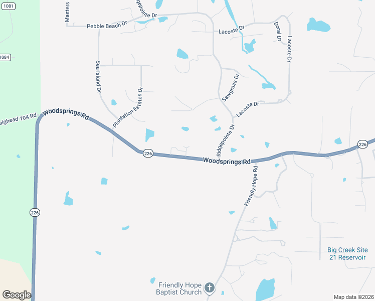 map of restaurants, bars, coffee shops, grocery stores, and more near 3804 Ridgepointe Cove in Jonesboro