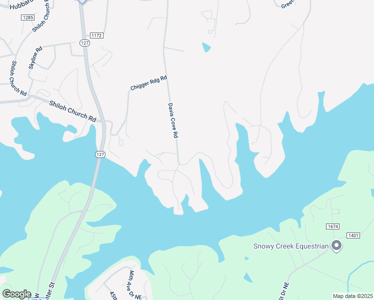 map of restaurants, bars, coffee shops, grocery stores, and more near 395 Davis Cove Road in Taylorsville