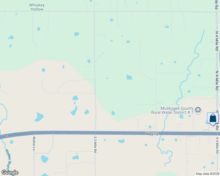 map of restaurants, bars, coffee shops, grocery stores, and more near 156 N4390 in Fort Gibson