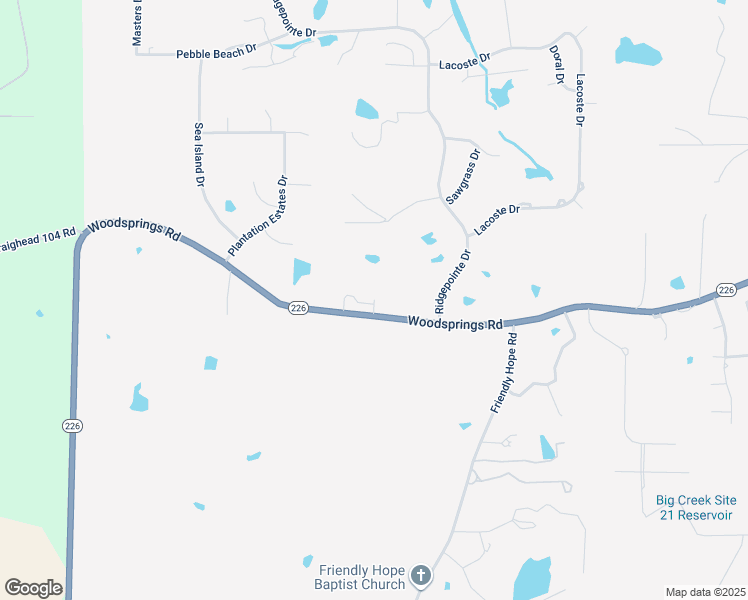 map of restaurants, bars, coffee shops, grocery stores, and more near 4003 Ridgepointe Cove in Jonesboro