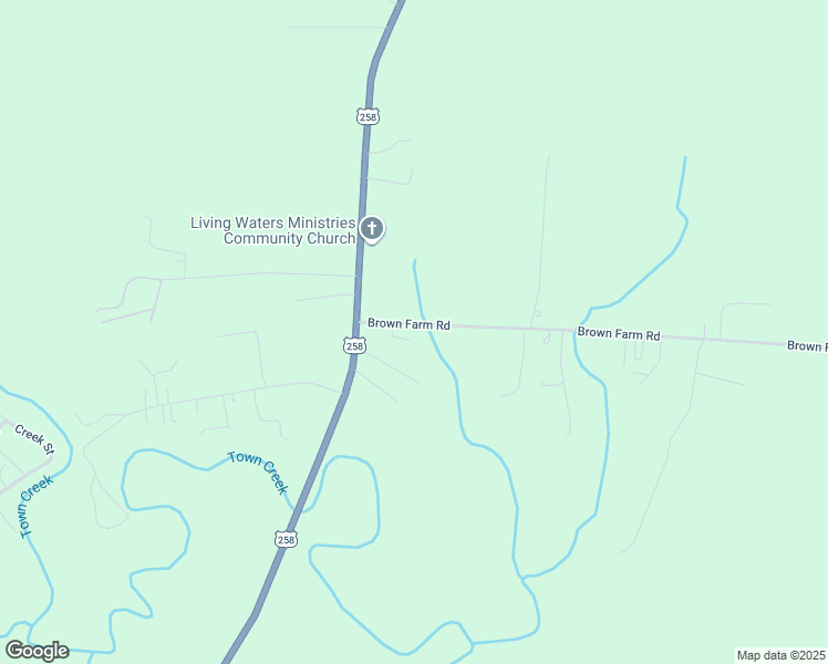 map of restaurants, bars, coffee shops, grocery stores, and more near 1-147 Highgate Lane in Pinetops