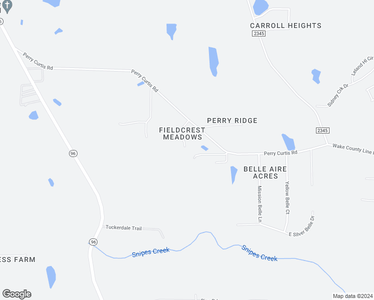 map of restaurants, bars, coffee shops, grocery stores, and more near 1125 Field Meadows Drive in Zebulon