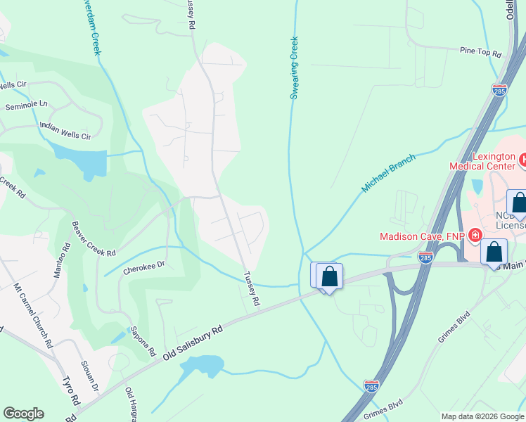 map of restaurants, bars, coffee shops, grocery stores, and more near 701 Caden Village Circle in Lexington