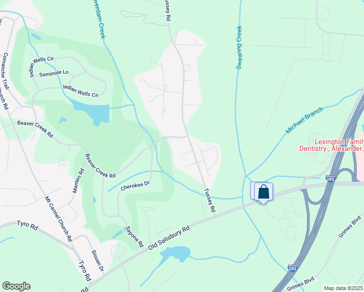 map of restaurants, bars, coffee shops, grocery stores, and more near 479 Tussey Road in Lexington