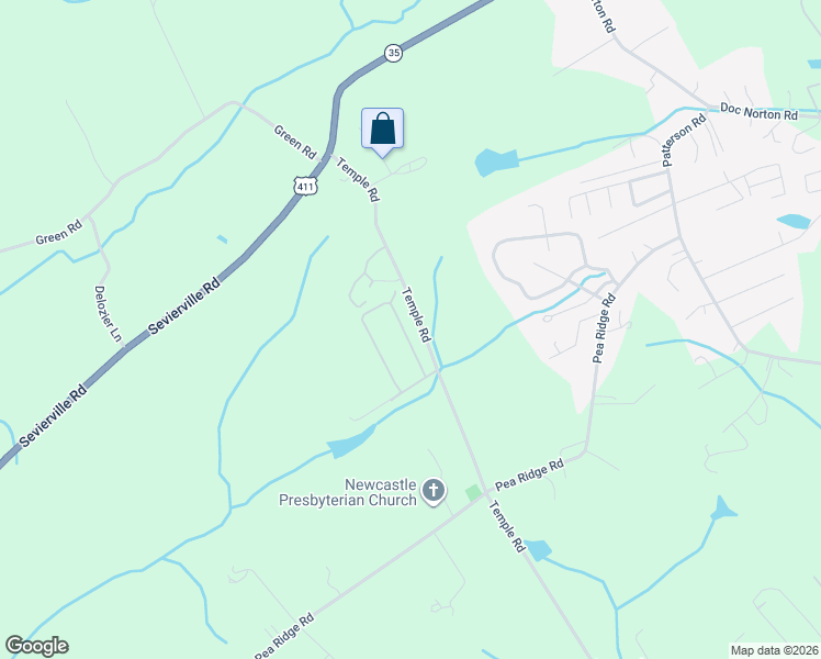 map of restaurants, bars, coffee shops, grocery stores, and more near 217 Daisy Circle in Maryville