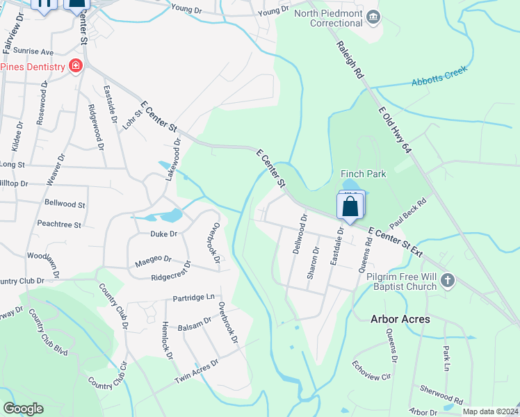 map of restaurants, bars, coffee shops, grocery stores, and more near 40 Random Drive in Lexington