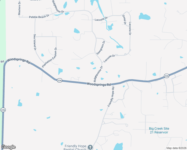map of restaurants, bars, coffee shops, grocery stores, and more near 2907 Ridgepointe Drive in Jonesboro