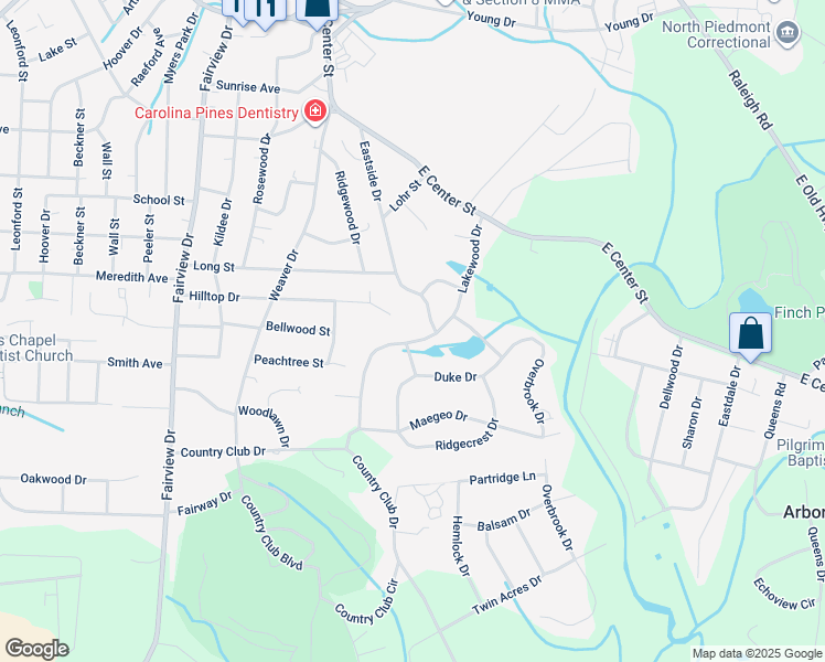 map of restaurants, bars, coffee shops, grocery stores, and more near 304 Lakewood Drive in Lexington