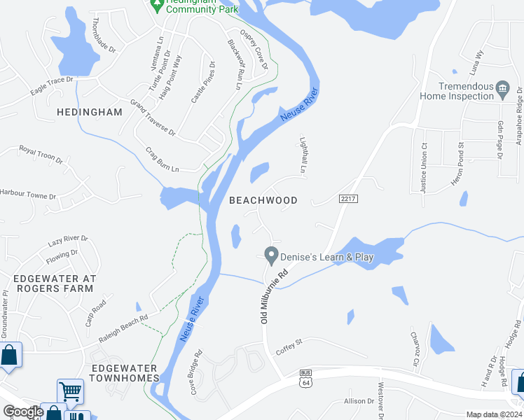 map of restaurants, bars, coffee shops, grocery stores, and more near 1132 Penselwood Drive in Raleigh