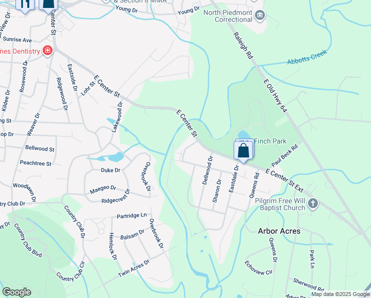 map of restaurants, bars, coffee shops, grocery stores, and more near 26 Random Drive in Lexington