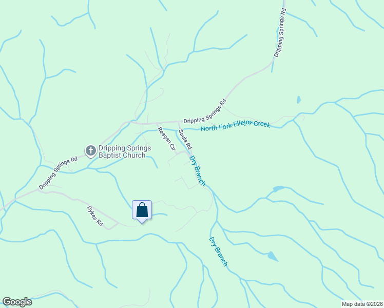 map of restaurants, bars, coffee shops, grocery stores, and more near 824-898 Sauls Road in Seymour