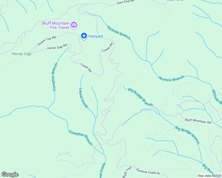 map of restaurants, bars, coffee shops, grocery stores, and more near 2370 Bluff Mountain Road in Sevierville