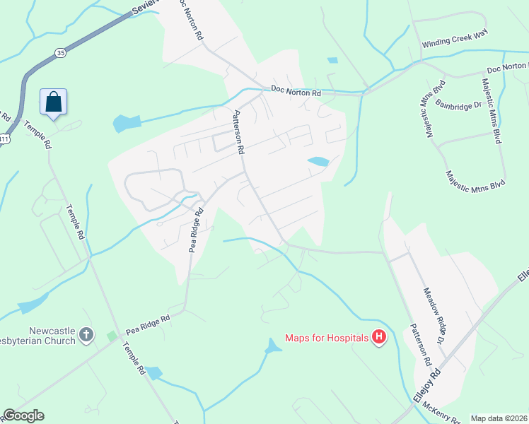 map of restaurants, bars, coffee shops, grocery stores, and more near 112 Eakins Drive in Walland