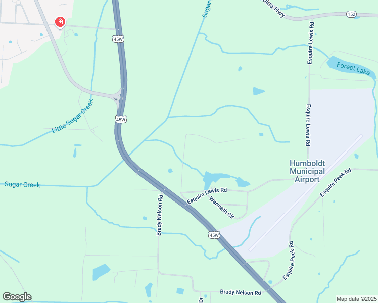 map of restaurants, bars, coffee shops, grocery stores, and more near 21 Leewood Drive in Humboldt