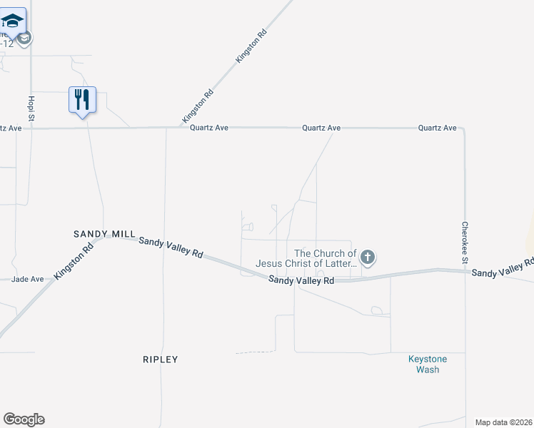 map of restaurants, bars, coffee shops, grocery stores, and more near in Sandy Valley