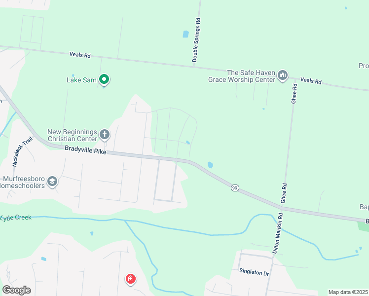 map of restaurants, bars, coffee shops, grocery stores, and more near 3901 Bradyville Pike in Murfreesboro