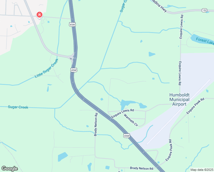 map of restaurants, bars, coffee shops, grocery stores, and more near 21 Leewood Drive in Humboldt
