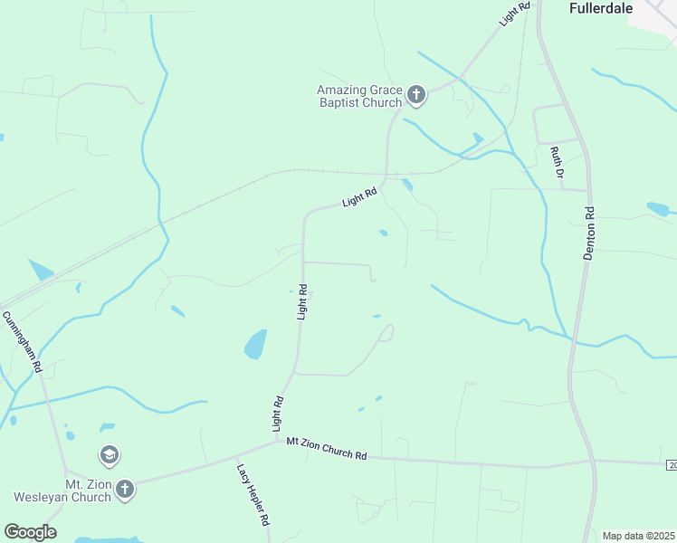 map of restaurants, bars, coffee shops, grocery stores, and more near Light Road in Thomasville