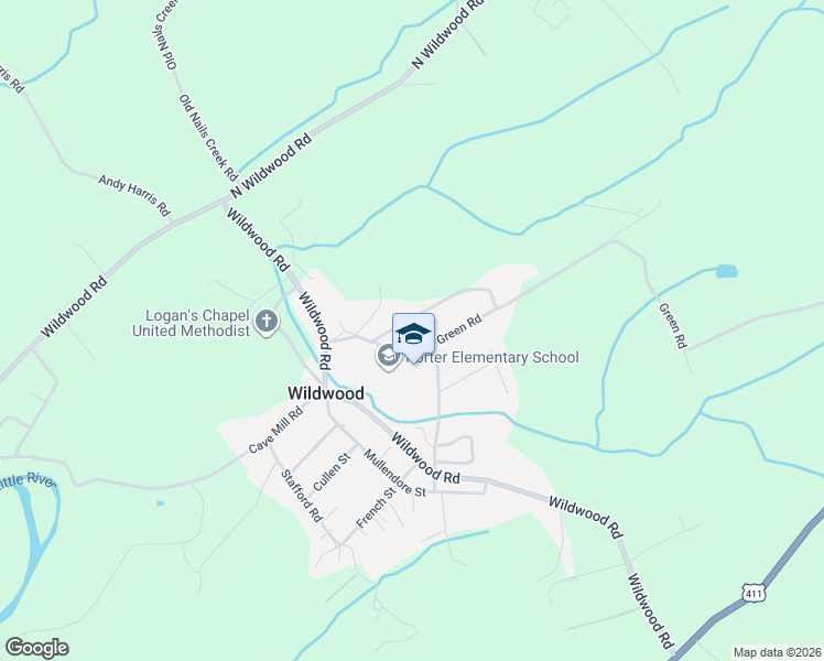 map of restaurants, bars, coffee shops, grocery stores, and more near 4531 Porter Academy Road in Maryville