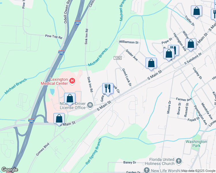 map of restaurants, bars, coffee shops, grocery stores, and more near 203 Beethoven Avenue in Lexington